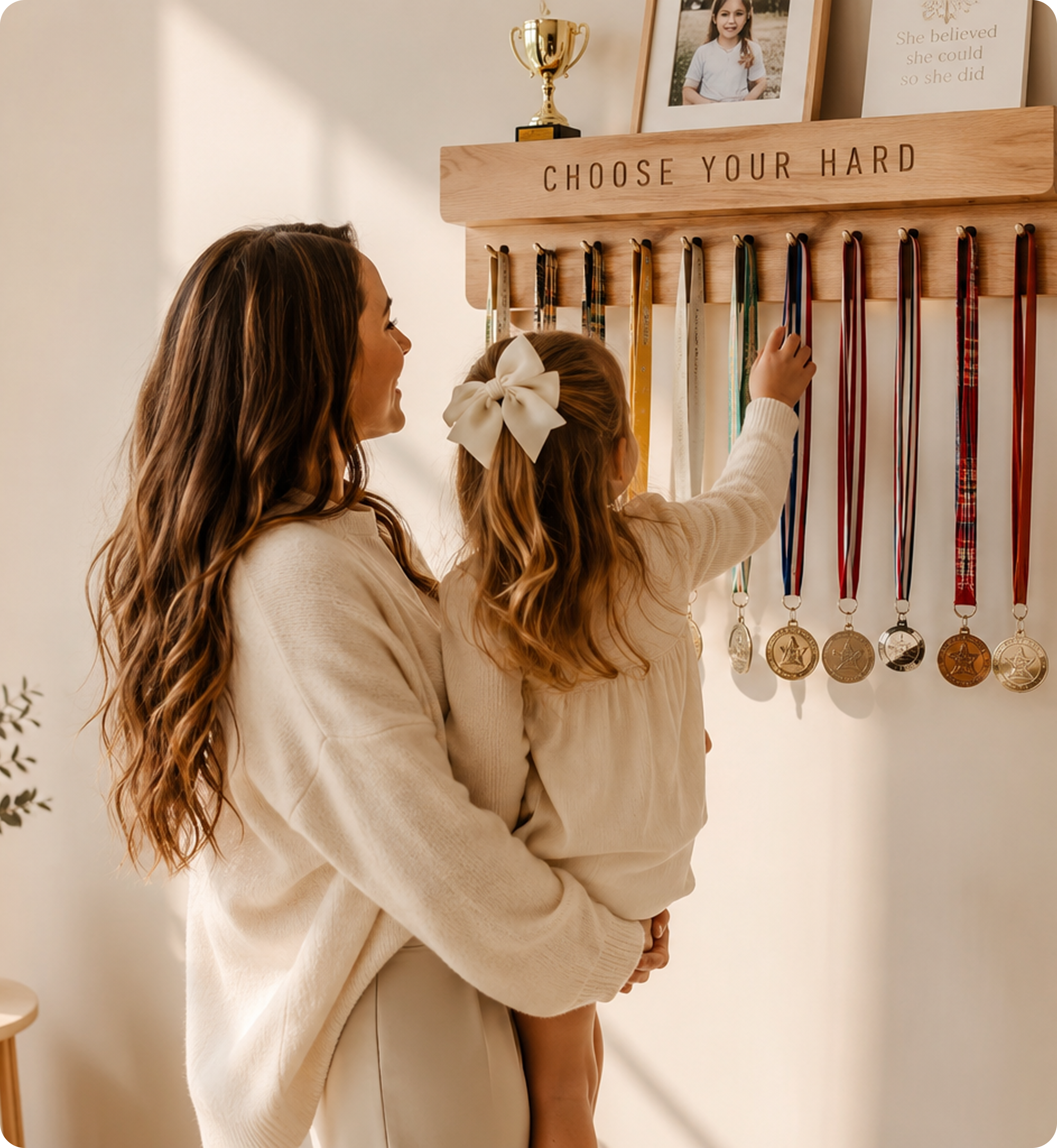 Parent celebrating child's achievement